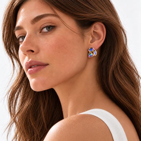 RHINESTONE EARRING