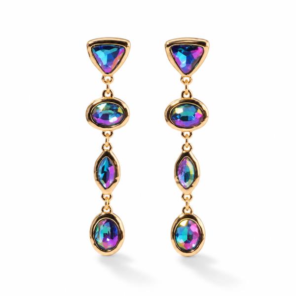RHINESTONE LINEAR EARRING