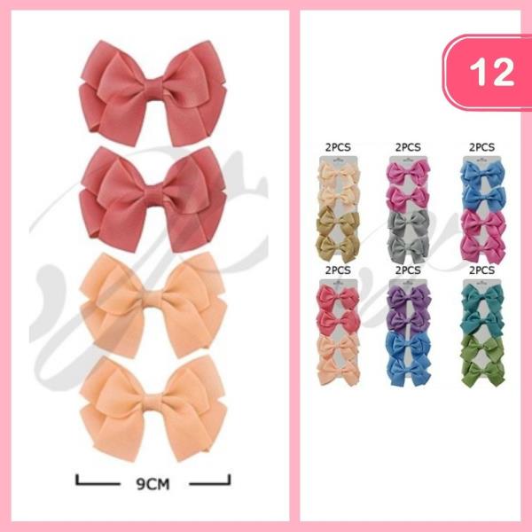 Ribbon Hair Bow (12 Units)