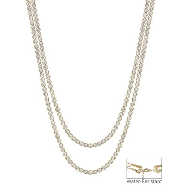 LAYERED MULTIWAY 4MM STONE SHORT NECKLACE