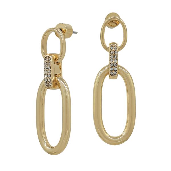 10mm Pave Stud Pearl Drop Earrings
