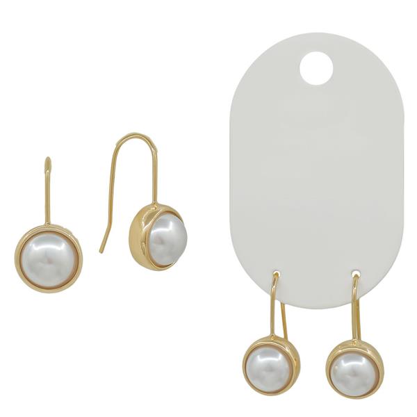 7mm Width Epoxy Stone Accent Hoop Earrings