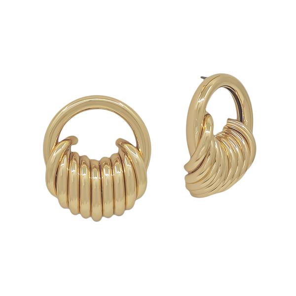 Metal Water Resistant Multi Ring Hoop Earring