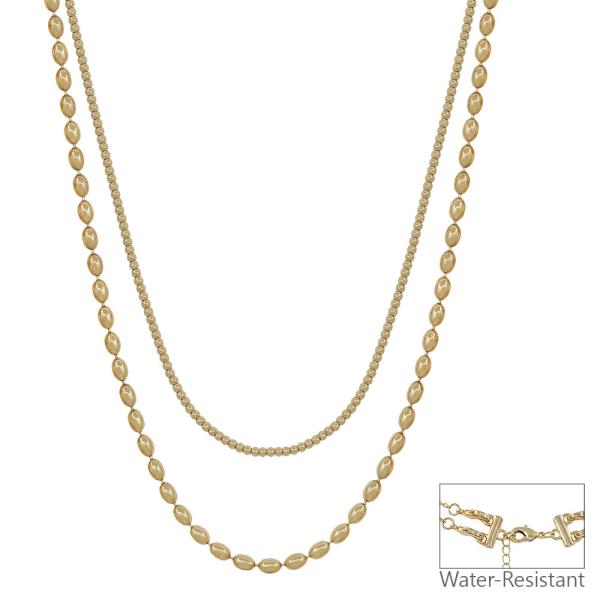 Layered Multiway Oval Chain 2mm CCB Necklace