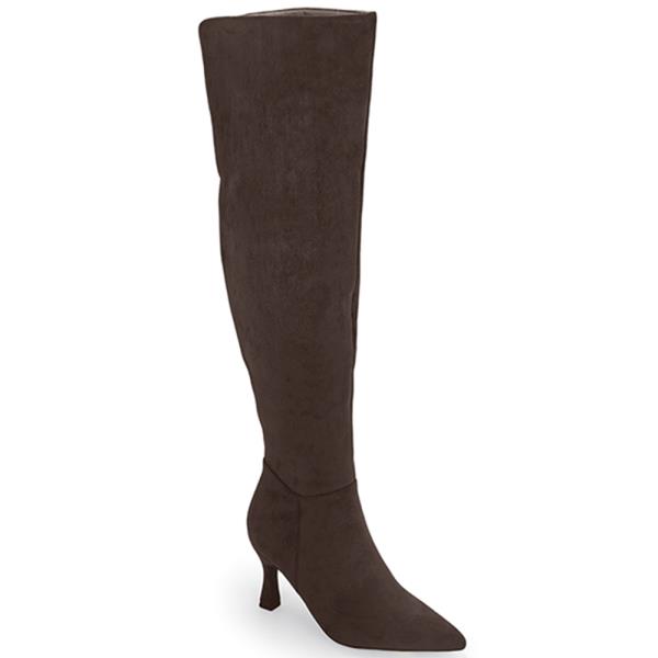 TEXTURED OTK HEEL BOOTS