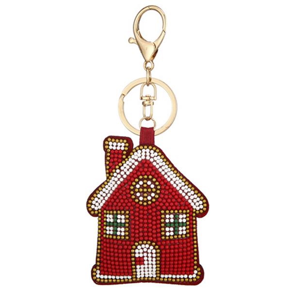 CHRISTMAS HOUSE KEYCHAIN