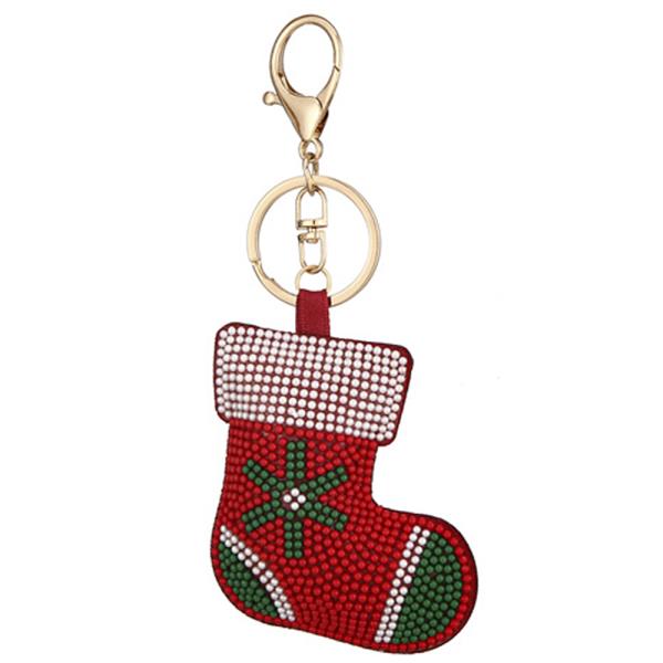 STOCKING CHRISTMAS KEYCHAIN