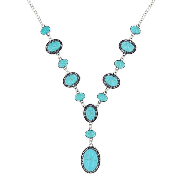 OVAL TQ Y NECKLACE