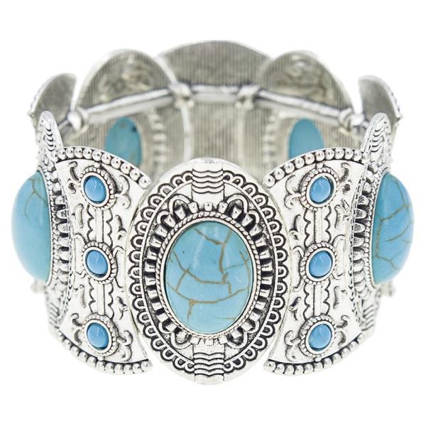 TQ ETCH PANEL STRETCH BRACELET