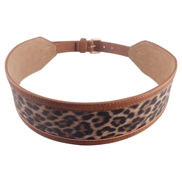 LEOPARD PRINT WIDE ADJUSTABLE BELT