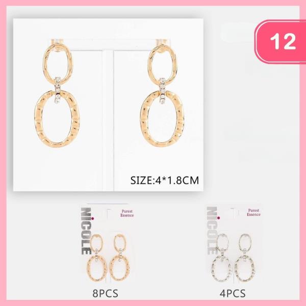 Linked Round Post Earring (12 Units)