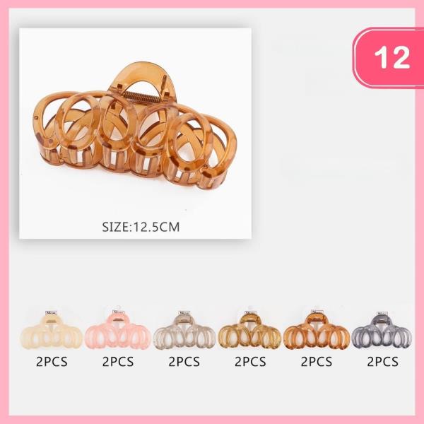 Loop Hair Claw Clip (12 Units)