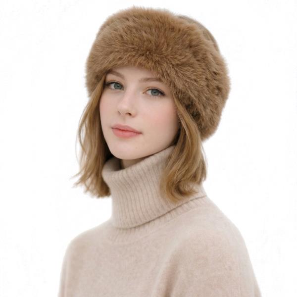 CC HEADWRAP LONG FAUX FUR HEAD WRAP