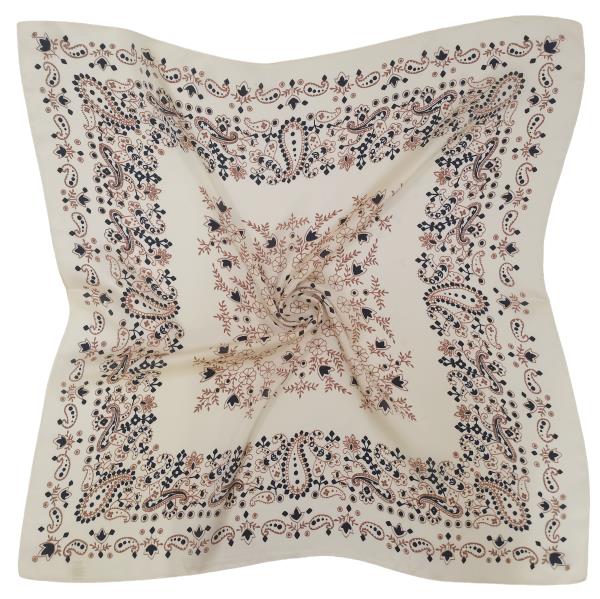 PAISLEY BANDANA PRINT SQUARE SCARF