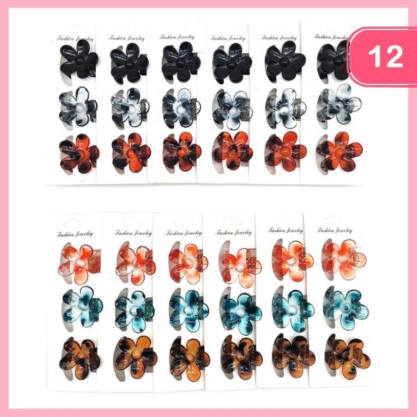 Flower Hair Claw Clip (12 Units)