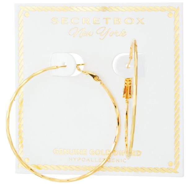 SECRET BOX  THIN 50MM FACETED HOOP