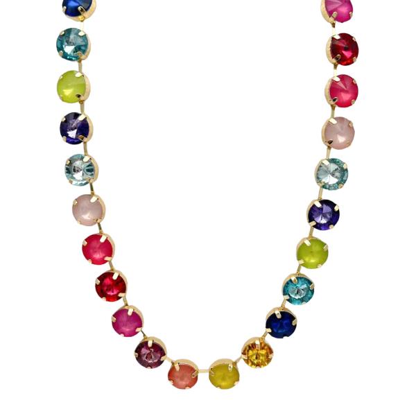 14mm Neon Multi Color 15 Inch Necklace