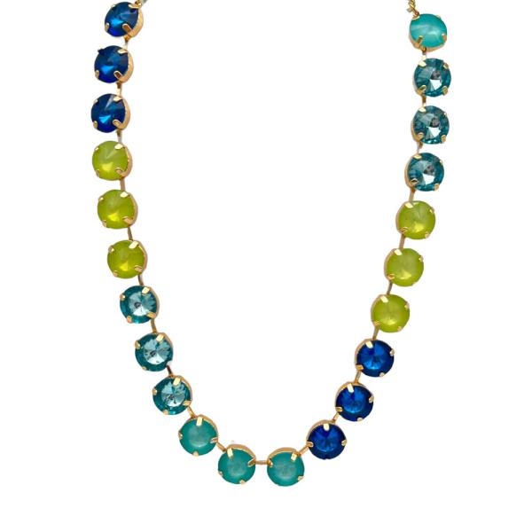 14MM NEON MULTI STONE NECKLACE