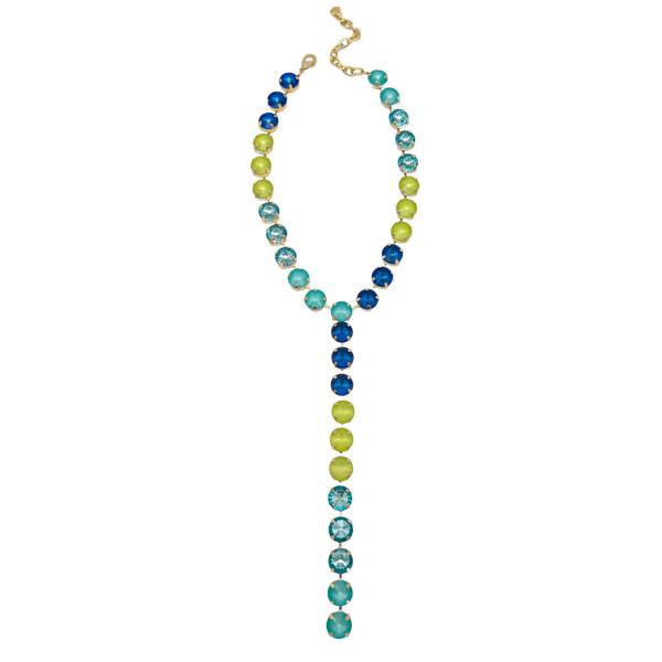 NEON COLOR STONE  Y NECKLACE