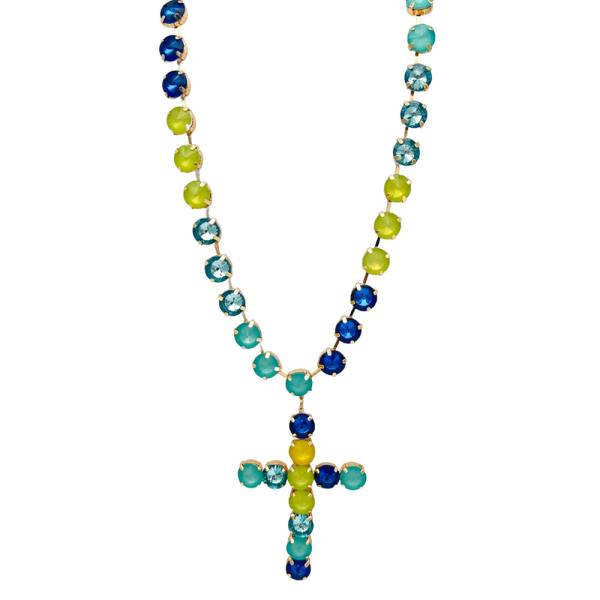 12MM CROSS PENDANT NECKLACE