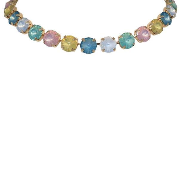 AQUA COLOR STONE MULTI NECKLACE