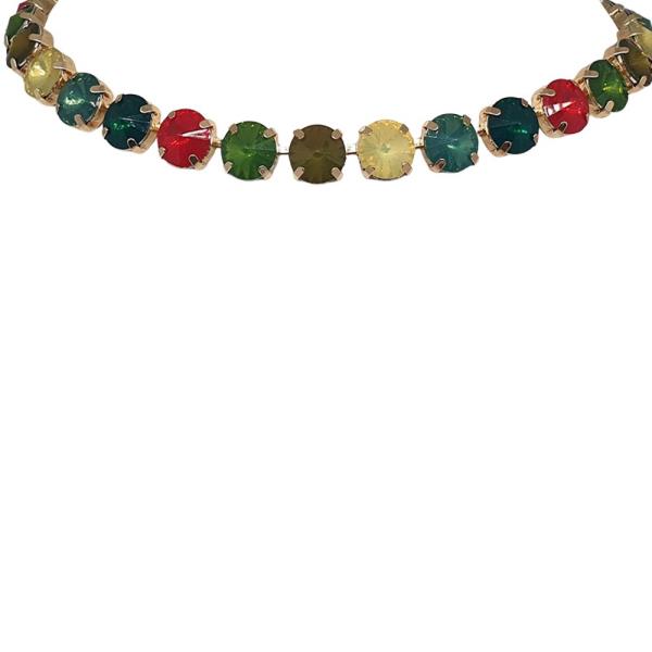 MULTI COLOR STONE NECKLACE