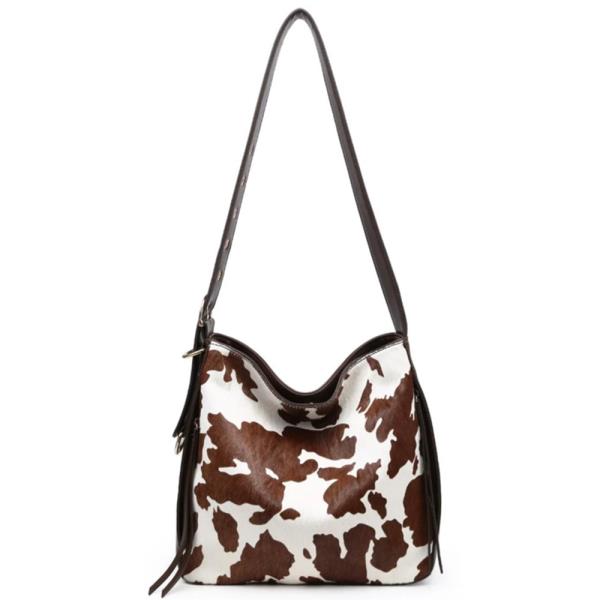 COW GENUINE LEATHER SHANIA HOBO BAG