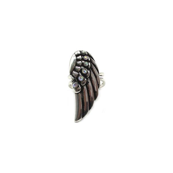 FEATHER WING AB CUFF RING