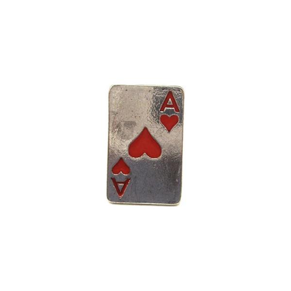 HEART ACE CARD CUFF RING