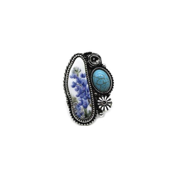 WESTERN BLUEBONNET TQ CUFF RING