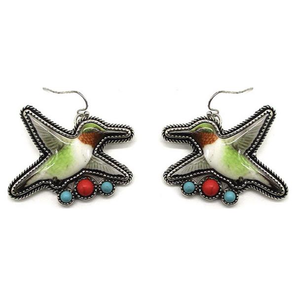 WESTERN HUMMING BIRD THEME EARRING