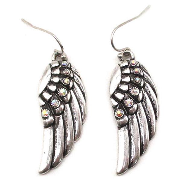 FEATHER WING AB EARRING