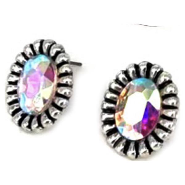 WESTERN SMALL OVAL EARRING