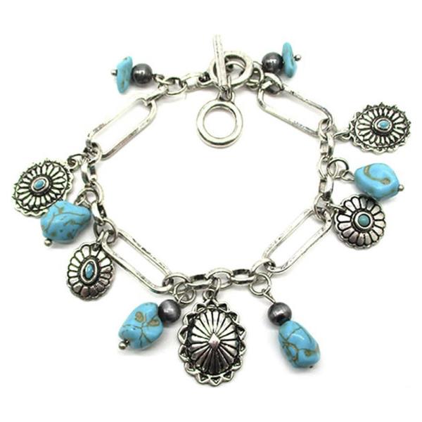 WESTERN THEME CONCHO TQ BRACELET