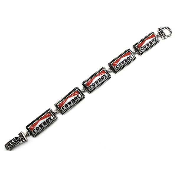 WESTERN COWBOY RECTANGLE MAGNETIC  BRACELET