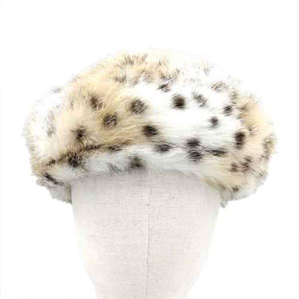 FAUX FUR BERET HAT