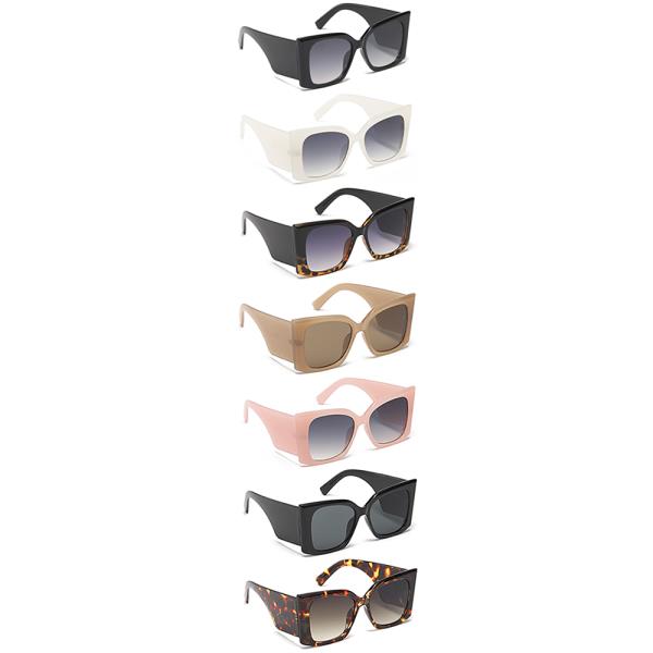 CHIC SQUARE CAT EYE SUNGLASSES 1DZ