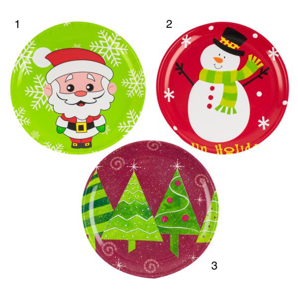 CHRISTMAS THEMED ROUND PLATE