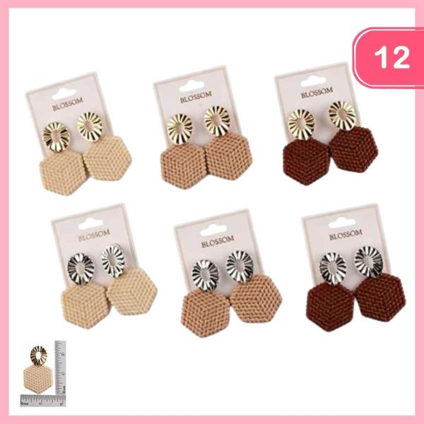 Statement Drop Dangle Earrings (12 Units)