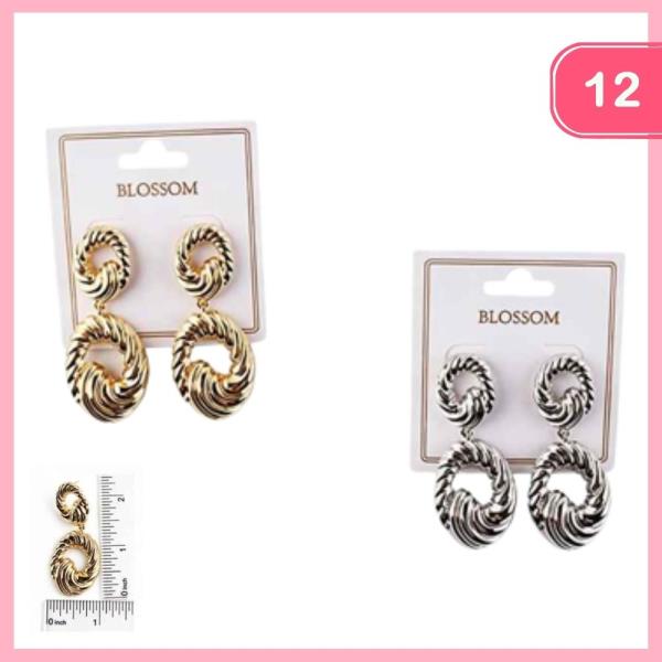 Door Knocker Drop Earrings (12 Units)