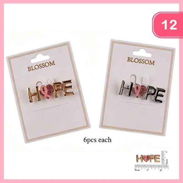Hope Breast Cancer Awareness Brooch (12 Units)