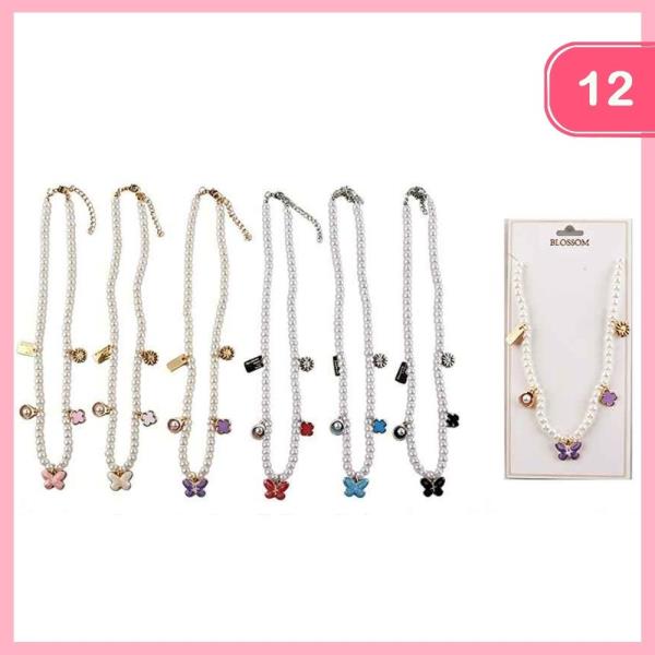 Pearl Charm Necklace (12 Units)