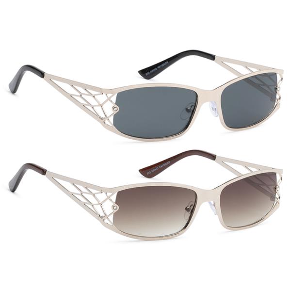 STYLISH TEMPLE DESIGN SQUARE SUNGLASSES 1DZ