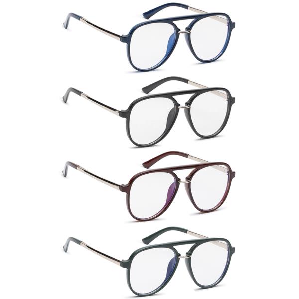 MODERN AVIATOR STYLE CLEAR GLASSES 1DZ