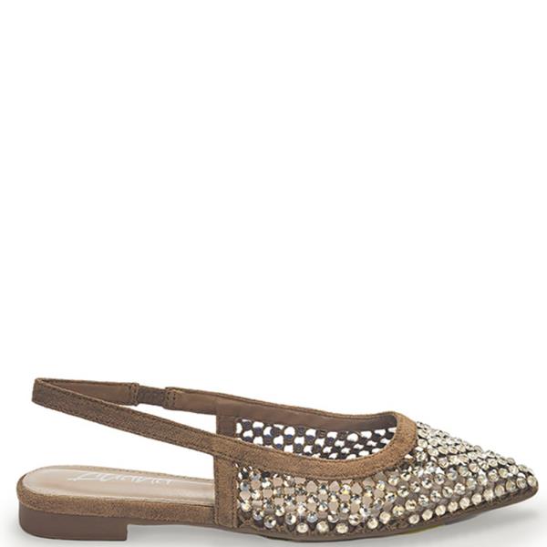 POINTY SLING MESH BALLERINA