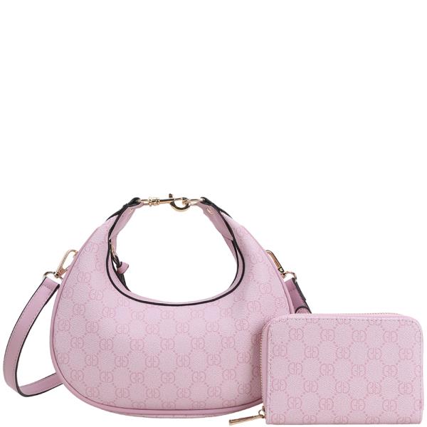 2IN1 PRINT DESIGN CROSSBODY BAG W WALLET SET