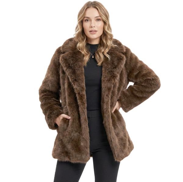 PLUSH WIDE LAPEL POCKET JACKET
