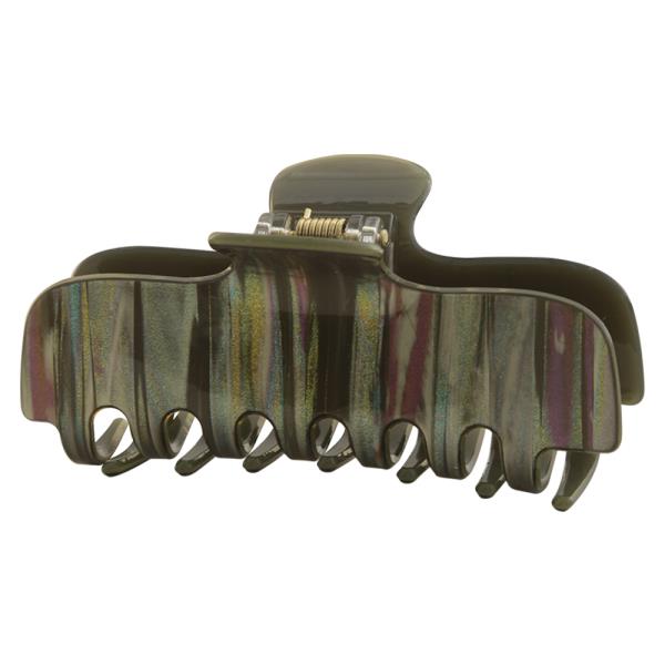 STRIPE DESIGN HAIR CLAW CLIP