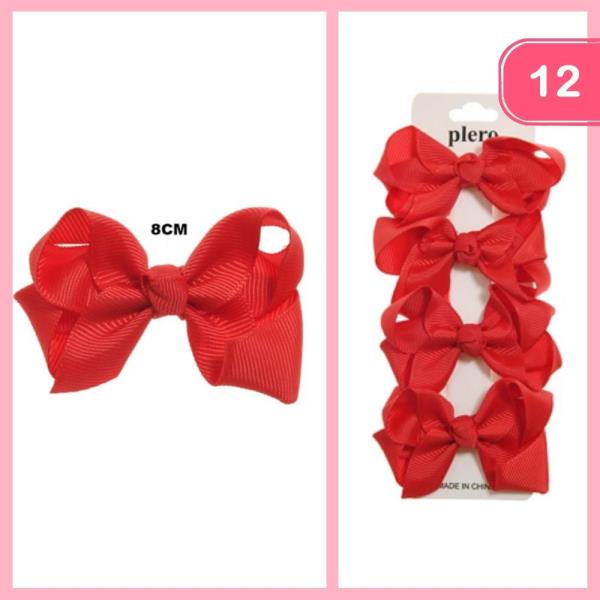 Ribbon Hair Bow (12 Units)