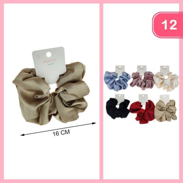 Silky Like Hair Scrunchies (12 Units)